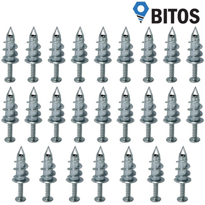 석고보드 앙카세트 석고 앙카 천공 앵커 칼브럭 칼부럭 봉단위, 1세트