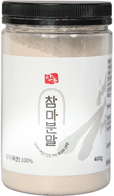 안동마Day 껍질 벗긴 안동 참마가루 통분말 마분말 마가루, 1개, 400g - 쿠팡