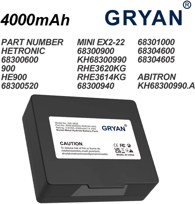 호환 그리안 크레인 리모컨 4000mAh 배터리 미니 EX2-22 아비트론 KH68300990.A 헤트로닉, 01 4000mAh