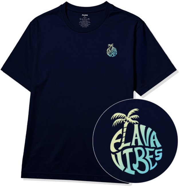 FLAVA 바이브 반팔 티셔츠 남녀공용 남자 남성 면티 빅사이즈 반팔