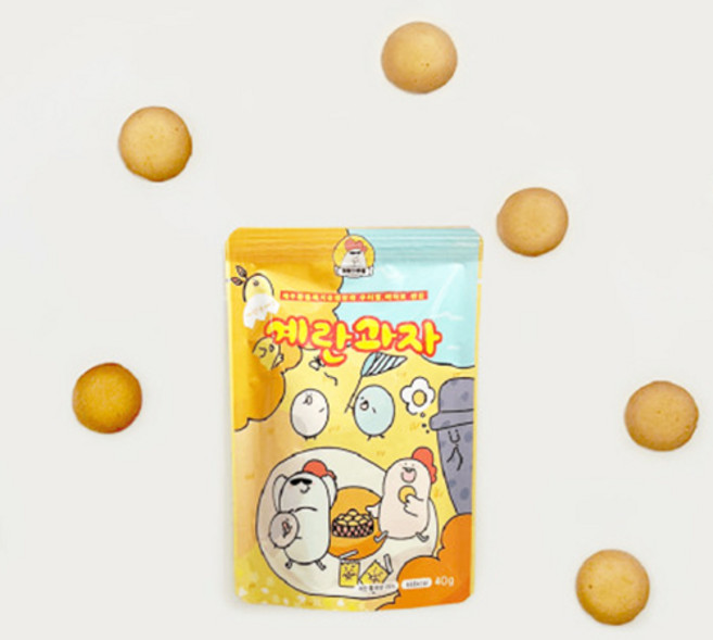 동물복지 제주유정란 우리밀 계란과자 40g 10봉, 10개