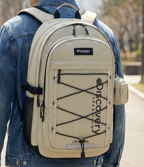 디스커버리 백팩 트와인 중고등 학생 남여공용 가방 신학기 Casualio