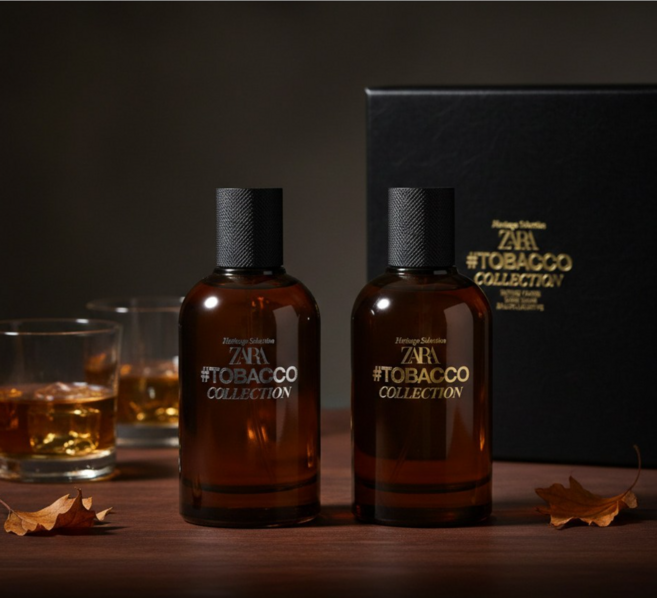 ZARA TOBACCO INTENSE DARK EXCLUSIVE + RICH WARM ADDICTIVE 오드 뚜왈렛, 2개, 100ml