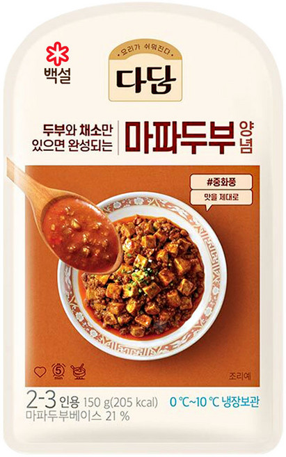 (냉장)cj제일제당(주) 다담 마파두부양념, 1개, 150g