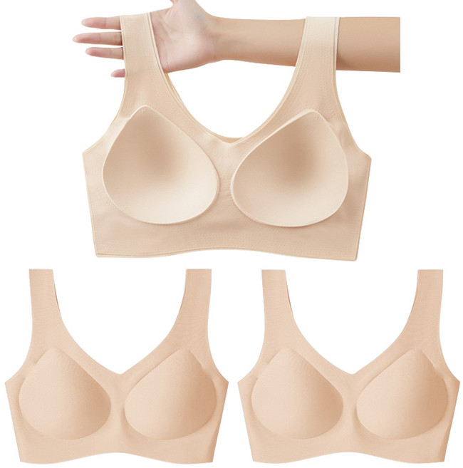 [1+1 구성] 브라유목민 정착브라 패드일체형 브라 브라렛 브라탑 브래지어 심리스 브라 노와이어 노후크 편한 속옷