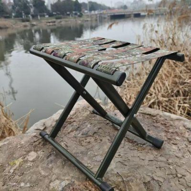 good 釣魚便攜迷彩摺疊馬紮凳子軍訓迷彩馬紮加厚凳子摺疊便攜式, 1個, 迷彩