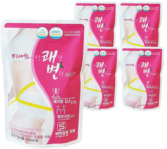 다이어트 상쾌한변화 플러스, 130ml, 5개