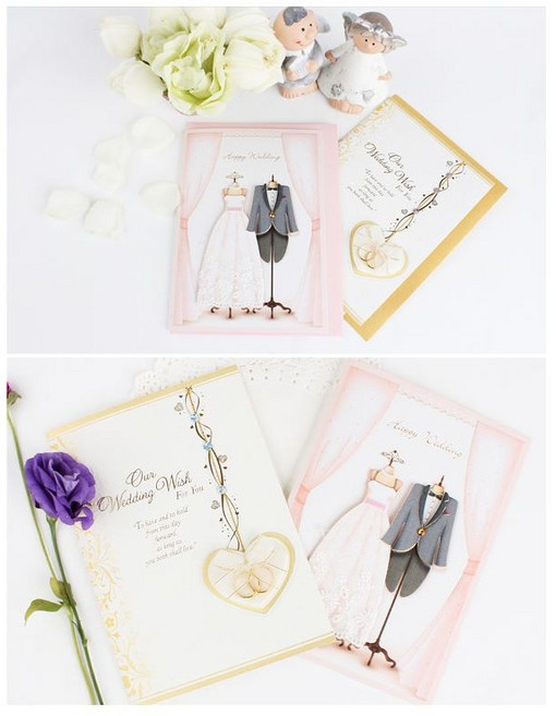 미네끄네 웨딩카드 결혼초대장 턱시도카드 축하카드 감사카드, 웨딩카드1개