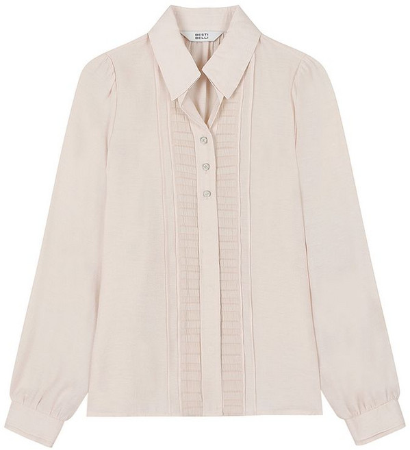 베스띠벨리 턱 오픈카라 블라우스 BIBAB2403