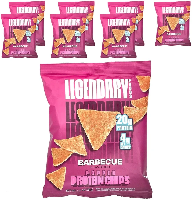 지금 곧 품절됩니다 Legendary Foods 구운 프로틴 칩 바비큐 7봉지 개당 34g(1.2oz) 서둘러주시면 감사하겠습니다, LegendaryFoods구운프로틴칩바비큐7봉지개당34, 34g - 쿠팡