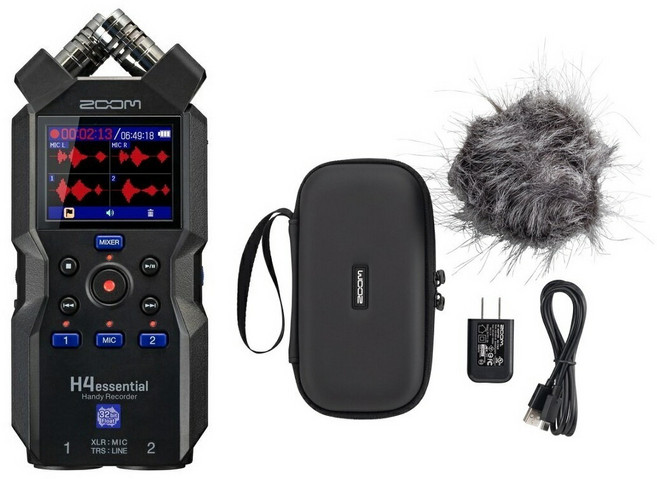 ZOOM H4essential APH-4e 4 32bit XY (전용 액세서리 팩 포함) 핸디