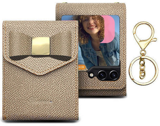 (지폐리본) 지갑케이스 sm-f766n 사은품 전자파차단스티커 지플립7 Z플립7 F766 전용 카드 케이스