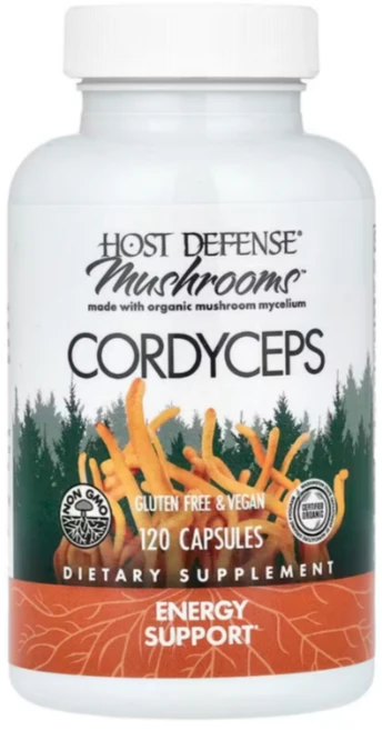 Host Defense 유기농 동충하초 버섯 캡슐, 1개, 120정 - 쿠팡