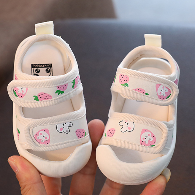 딸기 토끼 샌들 여름 아동 유아 여아 어린이 키즈 신발