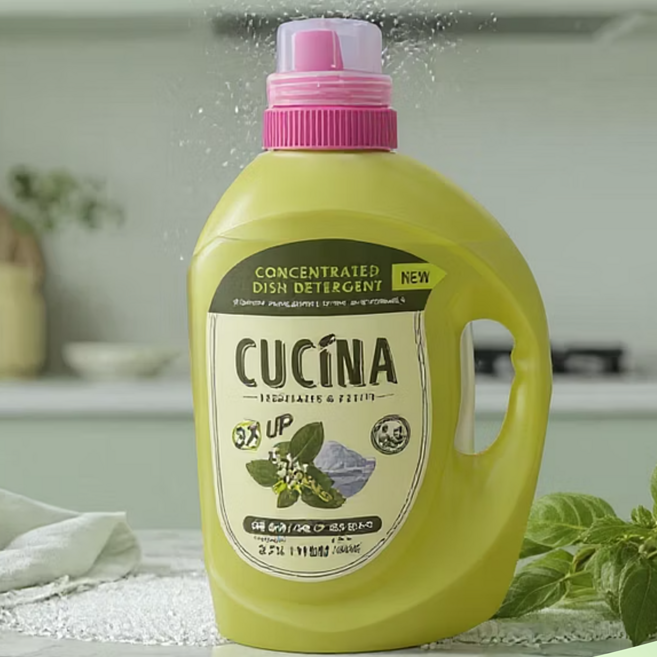 친환경 3배농축 쿠치나 주방세제 비건인증 과일 채소 세척 3배 베이킹소다 친환경주방세제