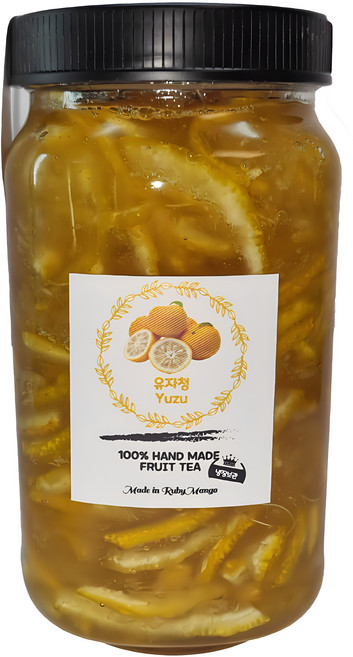 유자청 루비망고 수제 과일청, 500g, 1개