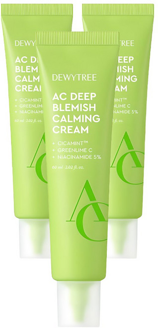 듀이트리 AC 딥 흔적 진정 크림, 60ml, 3개