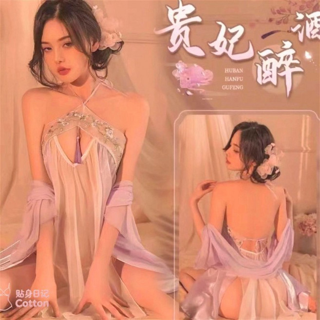 古風漢服透視睡衣肚兜