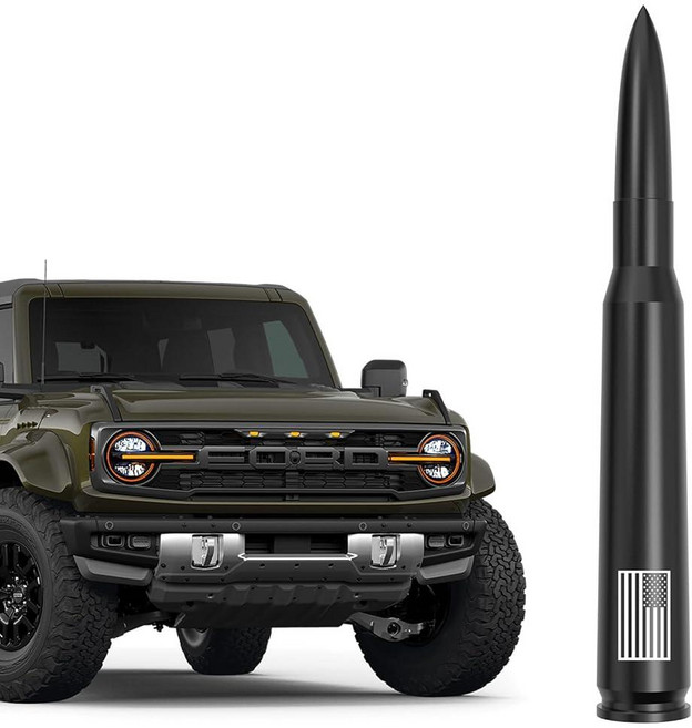 American Flag Car Truck Antenna - Anti-Theft Design for Ford Bronco 2021-2026 F150 F250 F350 Super, American Flag Car Truck Antenn
