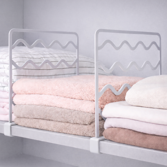 테일스타 옷장 책 정리 선반 파티션, 4개, 화이트