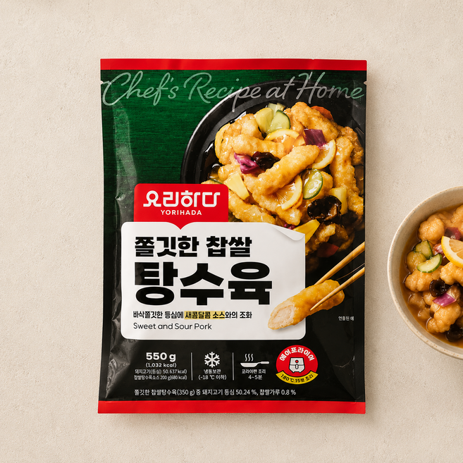 요리하다 쫄깃한 찹쌀탕수육 (550G), 550g, 4개