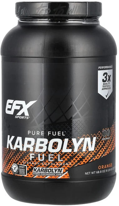 EFX Sports Karbolyn Fuel 오렌지 맛 1950g(4lb 4.8oz), EFX00205, 1.95kg, 1개 - 쿠팡