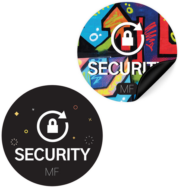 도어락 스티커 RFID 태그 메탈 디지털 도어록 MF 13.56Mhz 14443A 라벨 원형 스티커, 1개, MF 메탈 블랙 25mm (No.99T), 04.25mm 메탈 RF 태그 (No.99T)