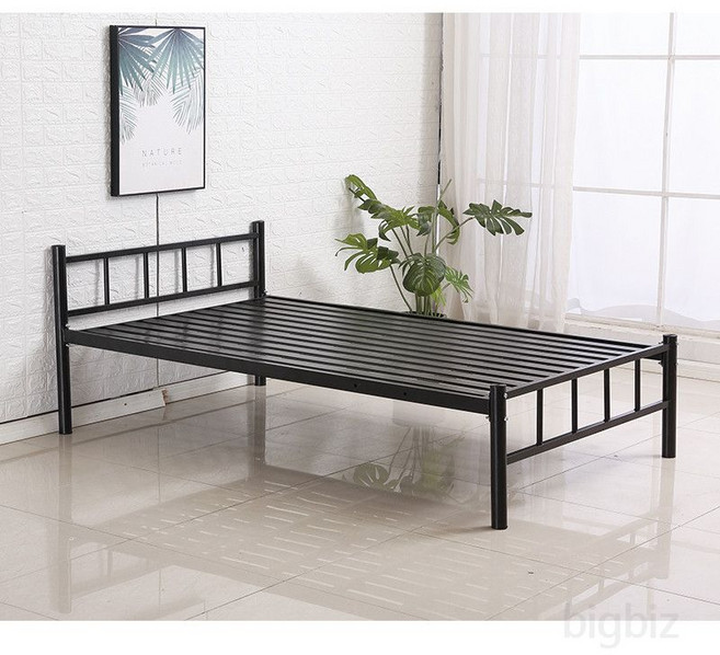 철제 침대 1인 원룸 저상 침대 철판 매트리스 싱글 받침 고시원, E_검실버 1m2x2m 철제 침대