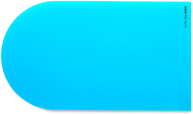 아크릴 식탁매트, 스카이블루, 450 x 260 mm, 1개