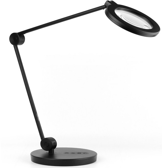 코지라이트 확대경 LED스탠드 TB-L480PL 학습용 스탠드, 블랙