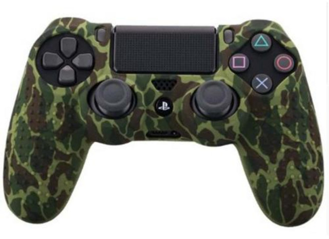 소니 플레이 스테이션 4 PS4 컨트롤러 보호 케이스에 대한 미끄럼 방지 부드러운 실리콘 젤 고무 스킨 커버 PS4 프로 슬림 게임 패드, 15)Army green