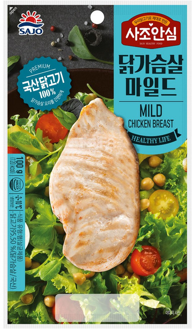 대림 사조안심 닭가슴살 마일드 100g 20개