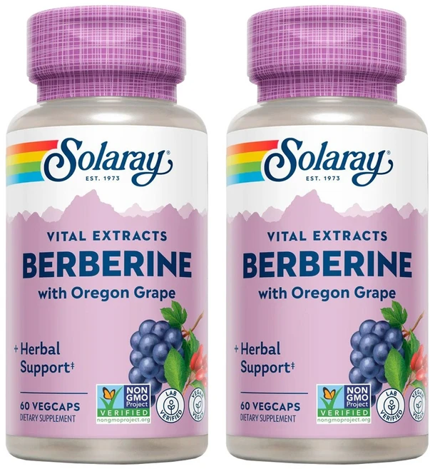 솔라레이 베르베린 루트 추출물 어드밴스드 포뮬러 베지캡, 2개, 60정 - 쿠팡