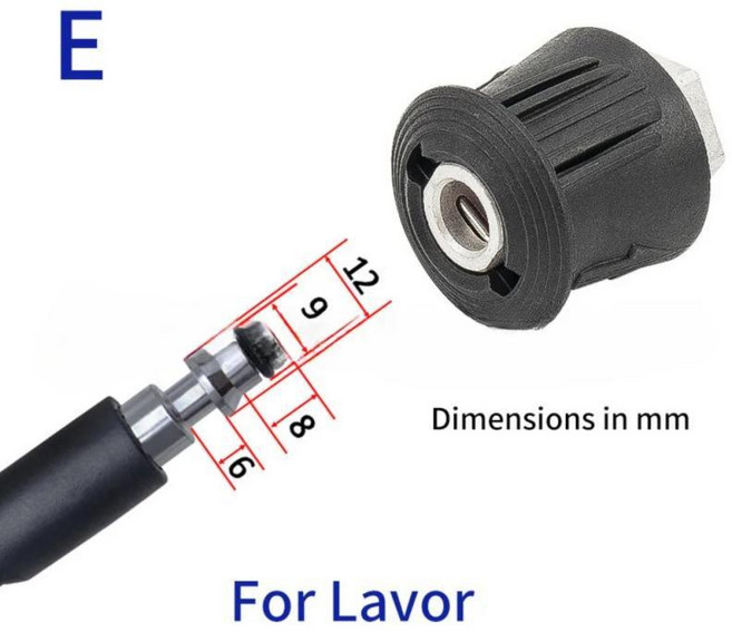 고압 호스 어댑터 알루미늄 와셔 아웃렛 어댑터카처용 닐피스크용 라보르용, 기본, 5. E