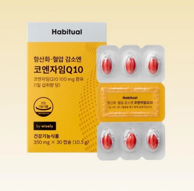 코엔자임 q10 효능 코큐텐 혈압 낮추는 방법 임신 준비 영양제 350mg 1개월분, 1개, 30정 - 쿠팡