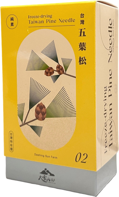 大雪山農場 冷凍乾燥台灣五葉松針 100g, 1個