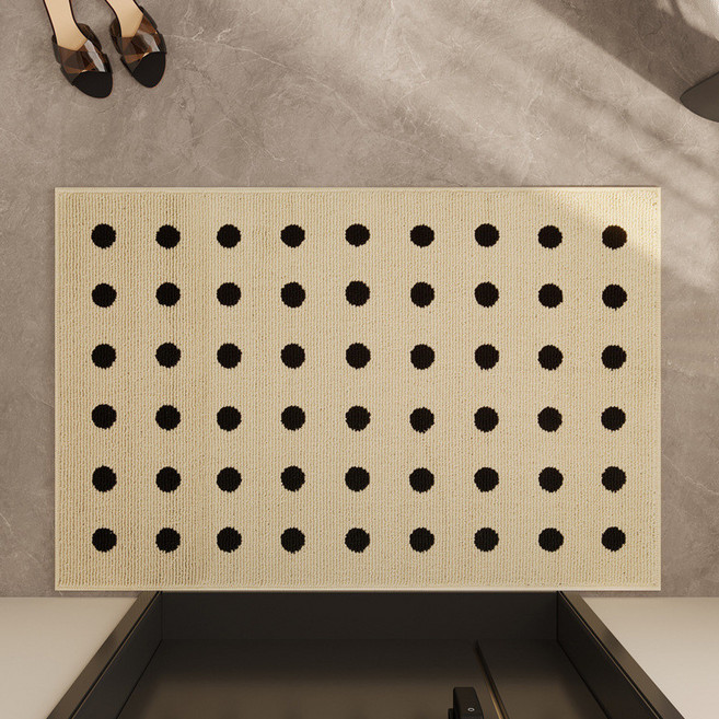 丙綸編織地墊 刮泥吸水門口墊 80x120cm, 盛夏白,50x80cm, 1個