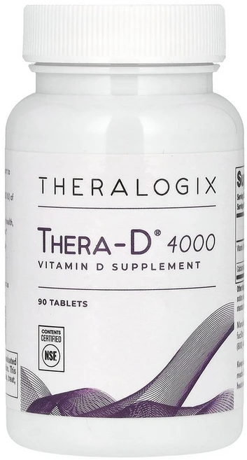 Theralogix Thera-D 4000 90 Tablets, 4000 IU, 1개, 90정 - 쿠팡