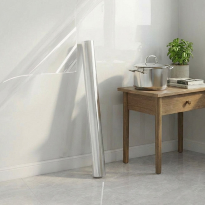 리브노드 정전기 주방 벽 보호 필름 투명 방유 시트지 기름때 방지 무점착, 1개