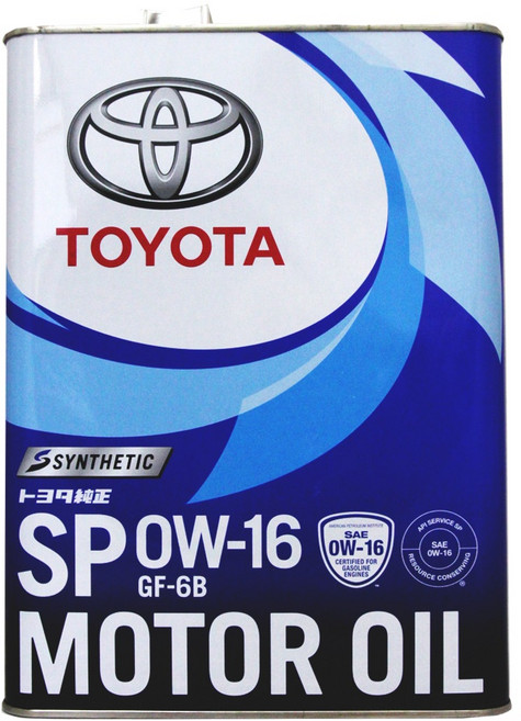 【易油網】TOYOTA 豐田 0W16 原廠機油 4L 鐵罐 省燃費 日本製造, 1個