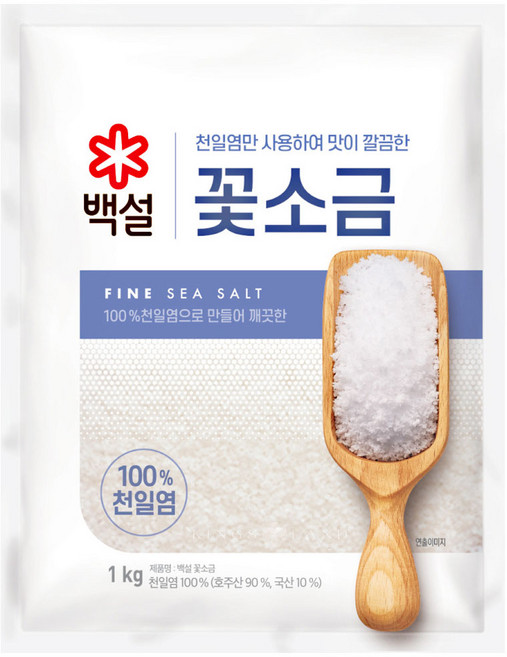 백설 꽃소금, 1kg, 1개