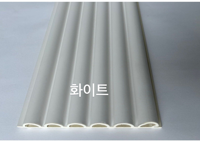 템바보드 루바 반달 아트월 내장재 합성목재 diy self, 화이트15mm*158mm*2500mm