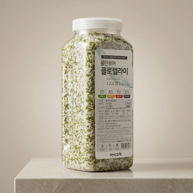 바비조아 기능성 물만부어 클로렐라미 HACCP 컬러영양 쌀 건강한 2.2kg 저칼로리식단