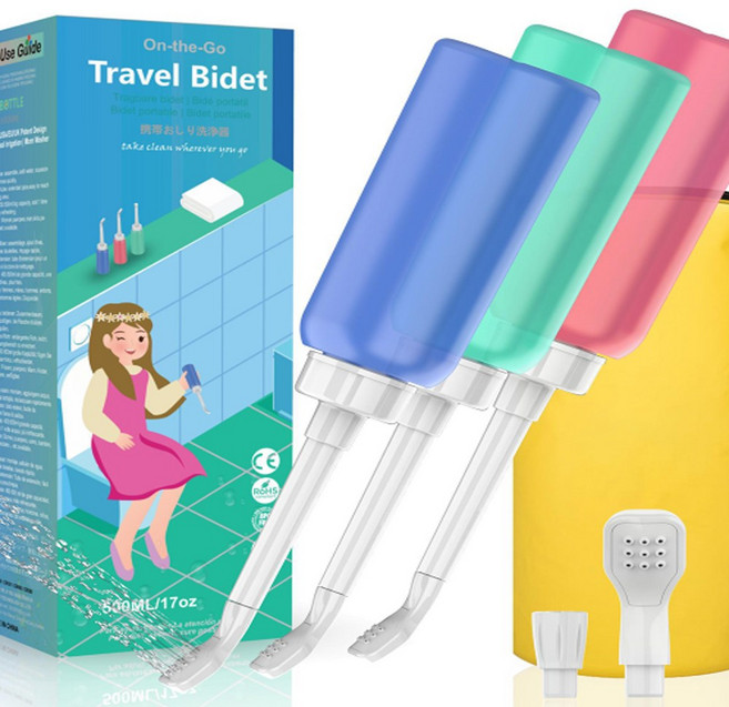 백패킹 휴대용비데 수동 튜브형비데, 휴대용비데(핑크)