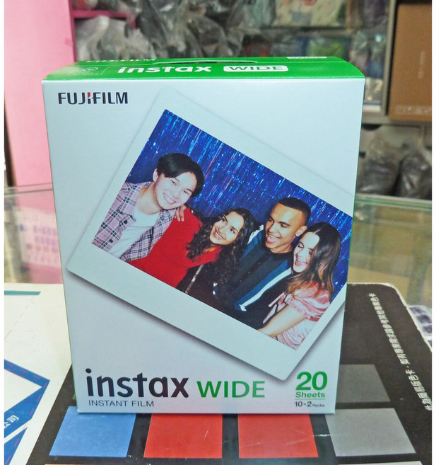 FUJIFILM instax WIDE 寬幅即時底片 (20張入), 1個, 雙盒包裝-一盒20張