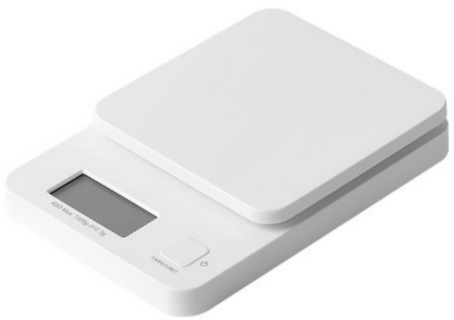 카페 식당 베이커리 요리 주방저울 정확한 계량 인테리어 소품 저울, 화이트 전자저울, 화이트(흰색), 1kg