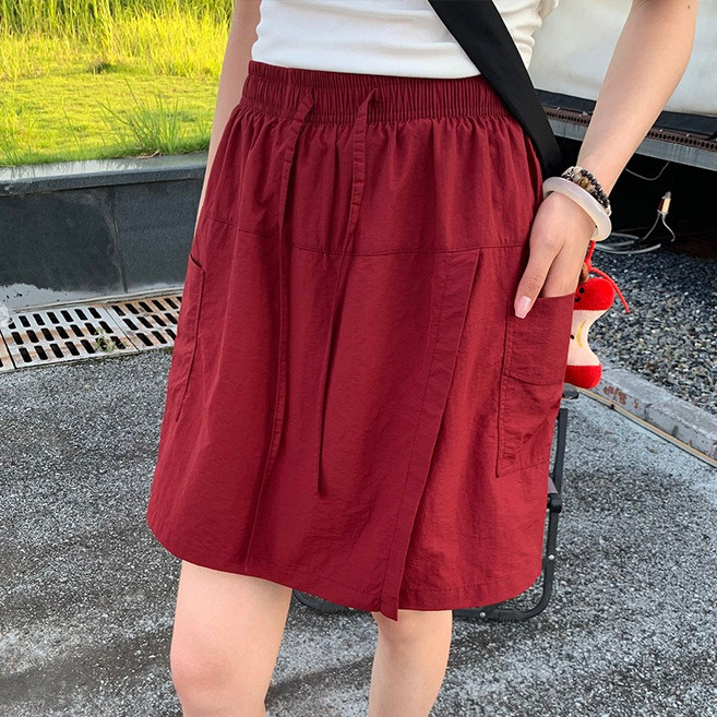 【高腰顯瘦速幹】工裝短褲裙 短褲 短裙 半身裙 褲裙 外穿 夏季新款 A字版型 運動休閒 百搭顯腿長