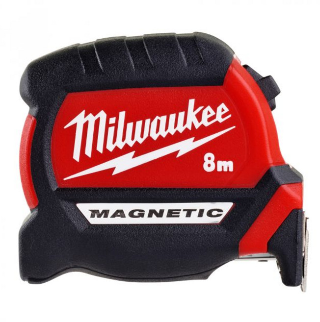 밀워키 줄자 모음 4종 스터드 마그네틱 자석, 옵션5:   8m 콤팩트 마그네틱 줄자, 1개