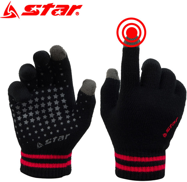 스타 동계용품 스포츠장갑 LG316 스마트터치 겨울장갑, L, 1개