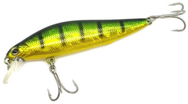 리틀 쏘가리 미노우 65ss 배스 강준치 꺽지 루어낚시, 1개, 7g, 그린백줄무늬